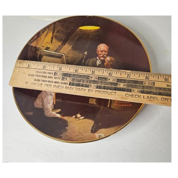 VTG Norman Rockwell Light Campaign Series "Evenings Ease" "Grandpa's Treasures" - Picture 10 of 10
